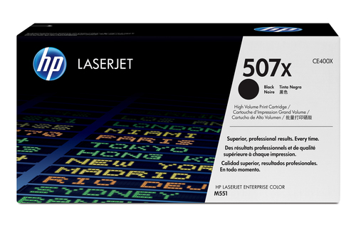 [CE400X] HP 507X toner LaserJet noir grande capacité authentique, 11000 pages, Noir, 1 pièce(s)
