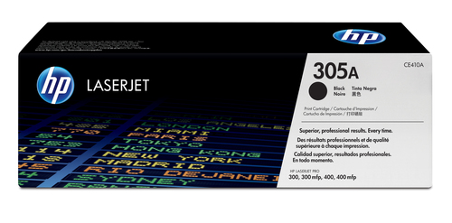 [CE410A] HP 305A toner LaserJet noir authentique, 2090 pages, Noir, 1 pièce(s)