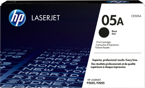 [CE505A] HP 05A toner LaserJet noir authentique, 2300 pages, Noir, 1 pièce(s)
