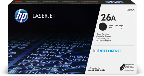 [CF226A] HP 26A toner LaserJet noir authentique, 3100 pages, Noir, 1 pièce(s)