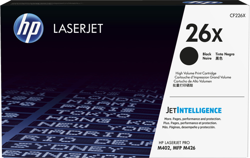 [CF226X] HP 26X toner LaserJet noir grande capacité authentique, 9000 pages, Noir, 1 pièce(s)