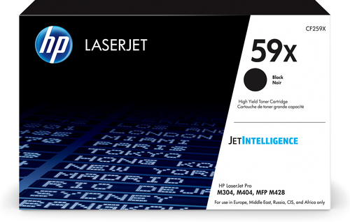 [CF259X] HP 59X High Yield Black Original LaserJet Toner Cartridge, 10000 pages, Noir, 1 pièce(s)