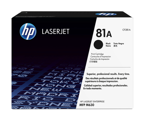 [CF281A] HP 81A toner LaserJet noir authentique, 10500 pages, Noir, 1 pièce(s)