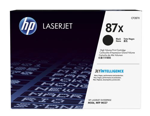 [CF287X] HP 87X toner LaserJet noir grande capacité authentique, 18000 pages, Noir, 1 pièce(s)