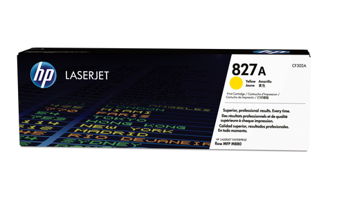 [CF302A] HP 827A toner LaserJet jaune authentique, 32000 pages, Jaune, 1 pièce(s)