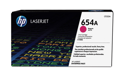 [CF333A] HP 654A toner magenta authentique LaserJet, 15000 pages, Magenta, 1 pièce(s)
