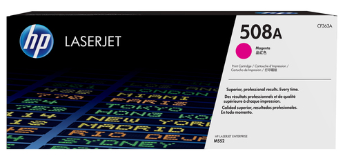 [CF363A] HP 508A toner LaserJet Magenta authentique, 5000 pages, Magenta, 1 pièce(s)