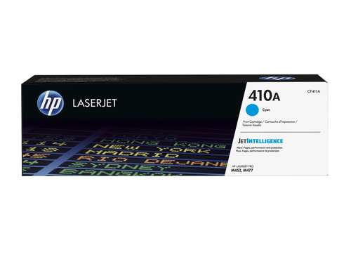[CF411A] HP 410A toner LaserJet cyan authentique, 2300 pages, Cyan, 1 pièce(s)