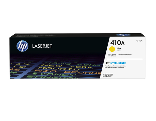[CF412A] HP 410A toner LaserJet jaune authentique, 2300 pages, Jaune, 1 pièce(s)