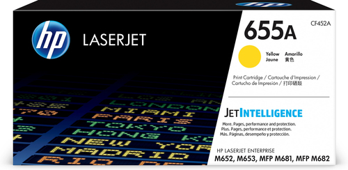 [CF452A] HP 655A Toner LaserJet jaune authentique, 10500 pages, Jaune, 1 pièce(s)