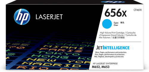 [CF461X] HP 656X Toner cyan LaserJet authentique grande capacité, 22000 pages, Cyan, 1 pièce(s)