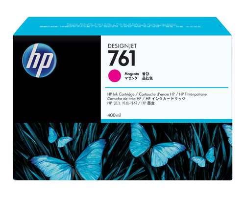 [CM993A] HP 761 400-ml Magenta DesignJet Ink Cartridge, Rendement standard, Magenta, Encre à colorant, 400 ml, 1 pièce(s)