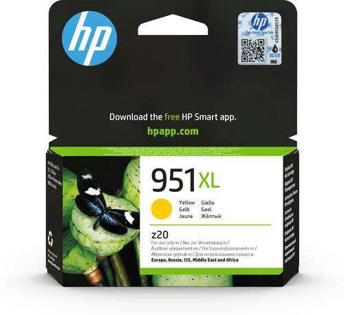 [CN048AE] HP 951XL High Yield Yellow Original Ink Cartridge, Rendement élevé (XL), Jaune, Encre à pigments, 1 pièce(s), 1500 pages