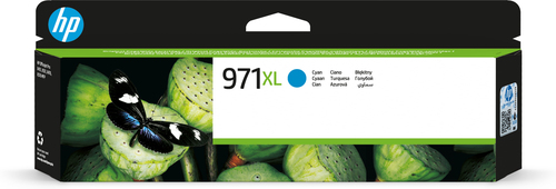 [CN626AE] HP 971XL High Yield Cyan Original Ink Cartridge, Rendement élevé (XL), Cyan, Encre à pigments, 86,5 ml, 1 pièce(s), 6600 pages