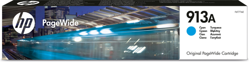 [F6T77AE] HP 913A Cyan Original PageWide Cartridge, 3000 pages, Cyan, 1 pièce(s)