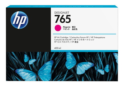 [F9J51A] HP 765 400-ml Magenta DesignJet Ink Cartridge, Rendement standard, Magenta, Encre à colorant, 400 ml, 1 pièce(s)