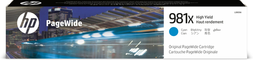 [L0R09A] HP 981X cartouche PageWide Cyan grande capacité authentique, Cyan, 1 pièce(s)