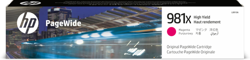 [L0R10A] HP 981X cartouche PageWide Magenta grande capacité authentique, Magenta, 1 pièce(s)