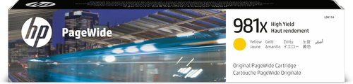 [L0R11A] HP 981X cartouche PageWide Jaune grande capacité authentique, Jaune, 1 pièce(s)