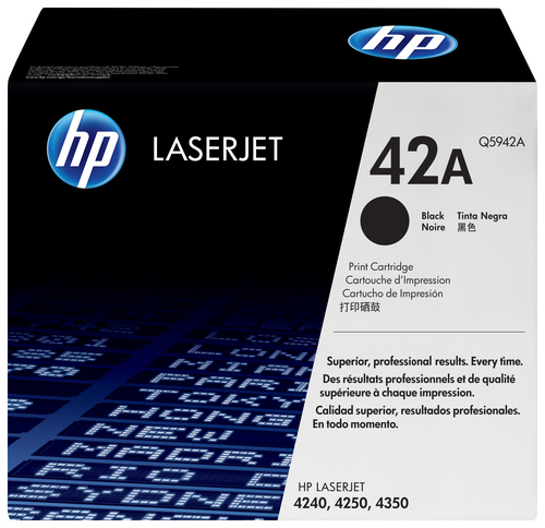 [Q5942A] HP 42A toner LaserJet noir authentique, 10000 pages, Noir, 1 pièce(s)