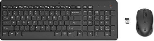 [2V9E6AA] HP Ensemble combiné clavier et souris sans fil 330, Taille réelle (100 %), Sans fil, RF sans fil, Noir, Souris incluse