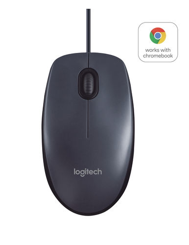 [910-003357] Logitech B100, Ambidextre, Optique, USB Type-A, 800 DPI, Noir