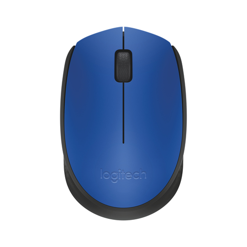 [910-004640] Logitech M171 Blue-K, Ambidextre, Optique, RF sans fil, 1000 DPI, Bleu