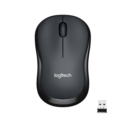 [910-004878] Logitech M220 Silent, Ambidextre, Optique, RF sans fil, 1000 DPI, Charbon de bois