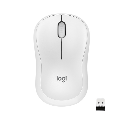 [910-006128] Logitech M220, Ambidextre, Optique, RF sans fil, 1000 DPI, Blanc