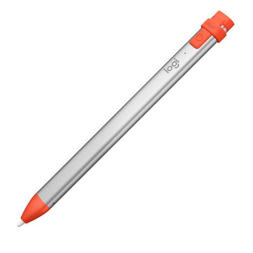 [914-000034] Logitech Crayon, Tablette, Apple, Orange, Blanc, iPad Air (4th gen)(A2316, A2324, A2325, A2072), Intégré, Lithium