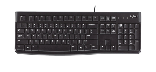 [920-002488] Logitech K120 Corded Keyboard, Avec fil, USB, AZERTY, Noir