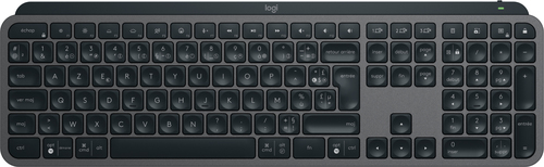 [920-011568] Logitech MX Keys S, Sans fil, RF sans fil + Bluetooth, Commutateur de touche « ciseaux », AZERTY, LED, Graphite