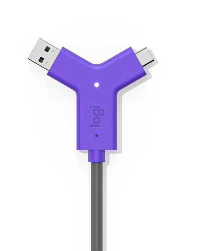 [952-000010] Logitech Swytch, Émetteur et récepteur AV, Avec fil, Noir, Violet