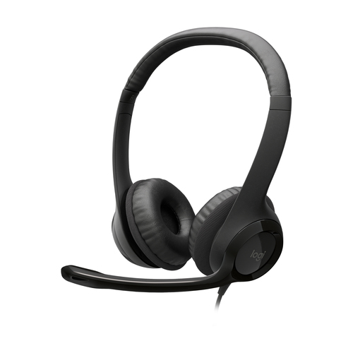 [981-000406] Logitech H390, Avec fil, Bureau/Centre d'appels, 20 - 20000 Hz, 197 g, Casque, Noir