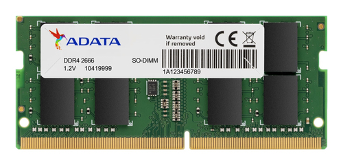 [AD4S26664G19-RGN] ADATA AD4S26664G19-RGN, 4 Go, 1 x 4 Go, DDR4, 2666 MHz, 260-pin SO-DIMM