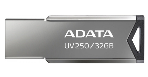 [AUV250-32G-RBK] ADATA UV250, 32 Go, USB Type-A, 2.0, Sans capuchon, 5,6 g, Argent
