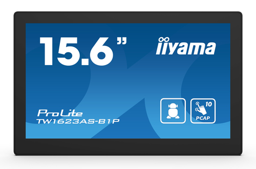 [TW1623AS-B1P] iiyama TW1623AS-B1P, Écran plat interactif, 39,6 cm (15.6”), Wifi, 24/7
