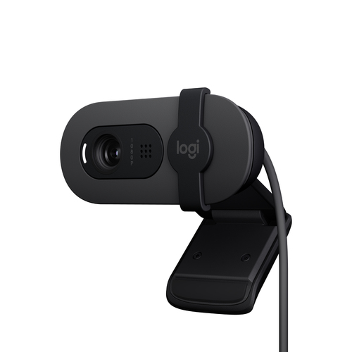 [960-001585] Logitech Brio 100, 2 MP, Full HD, 30 ips, 1280x720@30fps, 1920x1080@30fps, 720p, 1080p