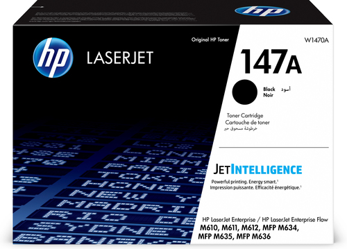 [W1470A] HP LaserJet Cartouche de toner noir 147A authentique, 10500 pages, Noir, 1 pièce(s)