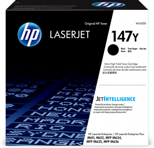 [W1470Y] HP Toner noir extra grande capacité LaserJet authentique 147Y, 42000 pages, Noir, 1 pièce(s)