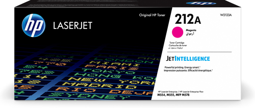[W2123A] HP Cartouche de toner magenta 212A LaserJet authentique, 4500 pages, 0 pages, Magenta, 1 pièce(s)