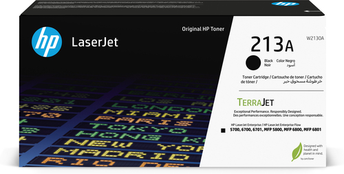 [W2130A] HP Cartouche de toner 213A noir LaserJet authentique, 3500 pages, Noir, 1 pièce(s)