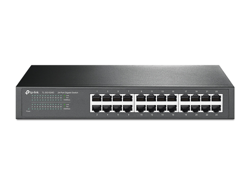 [TL-SG1024D] TP-Link TL-SG1024D, Non-géré, Gigabit Ethernet (10/100/1000), Full duplex, Grille de montage