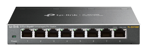 [TL-SG108E] TP-Link TL-SG108E, Géré, L2, Gigabit Ethernet (10/100/1000)