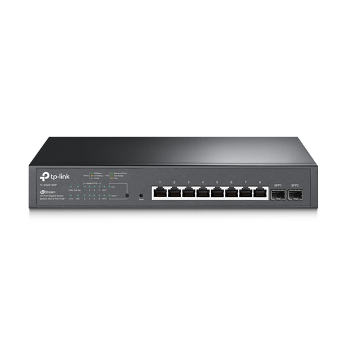 [TL-SG2210MP] TP-Link JetStream TL-SG2210MP, Géré, L2/L2+, Gigabit Ethernet (10/100/1000), Connexion Ethernet, supportant l'alimentation via ce port (PoE), Grille de montage, 1U