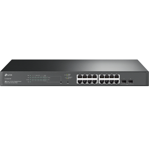 [TL-SG2218P] TP-Link JetStream TL-SG2218P, Géré, L2/L2+, Gigabit Ethernet (10/100/1000), Connexion Ethernet, supportant l'alimentation via ce port (PoE), Grille de montage, 1U