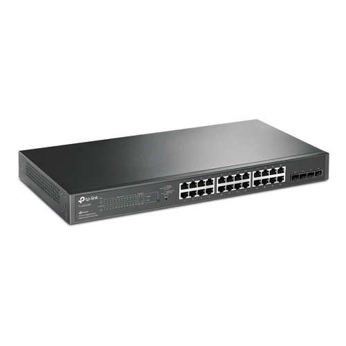 [TL-SG2428P] TP-Link JetStream TL-SG2428P, Géré, L2/L2+, Gigabit Ethernet (10/100/1000), Connexion Ethernet, supportant l'alimentation via ce port (PoE), Grille de montage, 1U