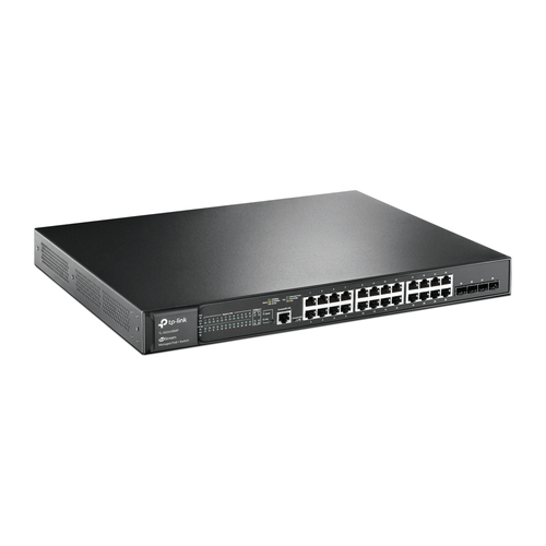 [TL-SG3428MP] TP-Link JetStream TL-SG3428MP, Géré, L2+, Gigabit Ethernet (10/100/1000), Connexion Ethernet, supportant l'alimentation via ce port (PoE), Grille de montage, 1U