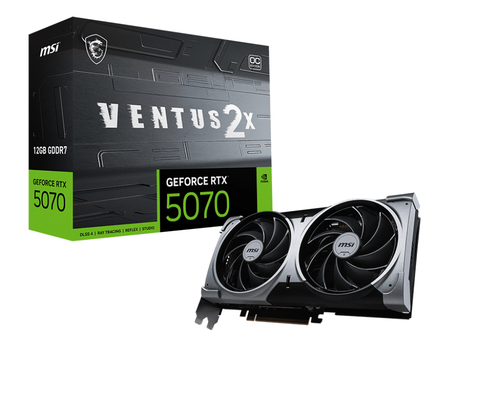 [GEFORCE RTX 5070 12G VENTUS 2X OC] MSI Carte Graphique GeForce RTX 5070 12G VENTUS 2X OC