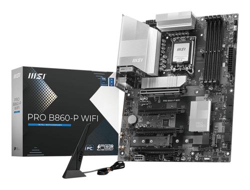 [911-7E41-001] MSI PRO B860-P WIFI, Intel, LGA 1851 (Socket V1), Intel Core Ultra (Series 2), LGA 1851, 256 Go, DDR5-SDRAM